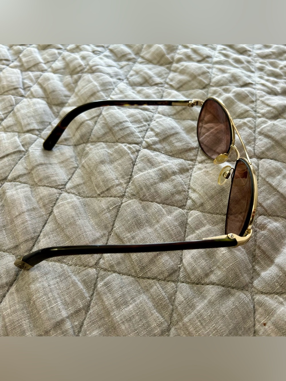 CHANEL Polarized Gold Aviator Sunglasses 4201 Full Set Italy - Picture 8 of 16